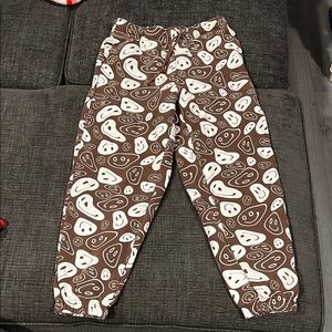 PacSun Kids Brown and White Patterned Joggers